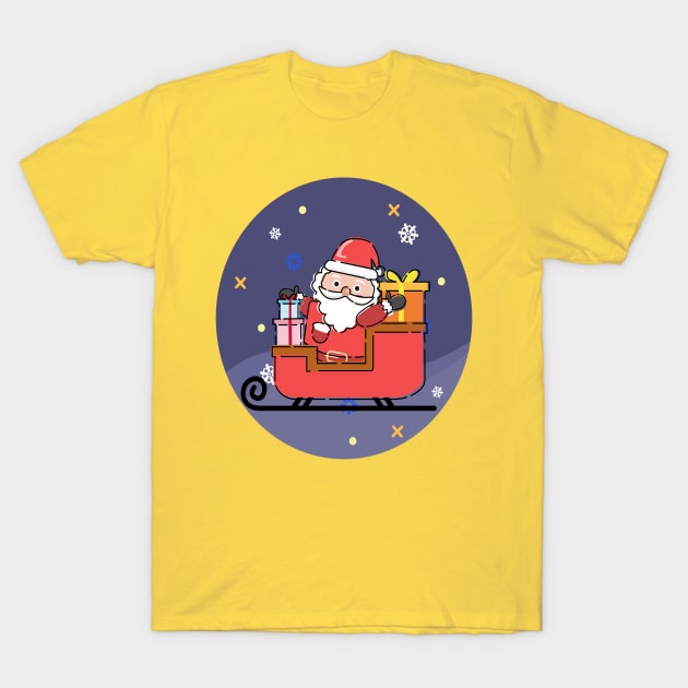 santa-claws christmas T-Shirt by medhat